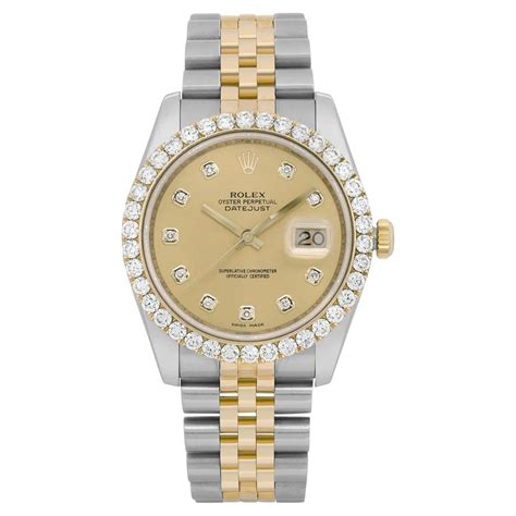 rolex 36mm baguette bezel|rolex 36mm yellow gold.